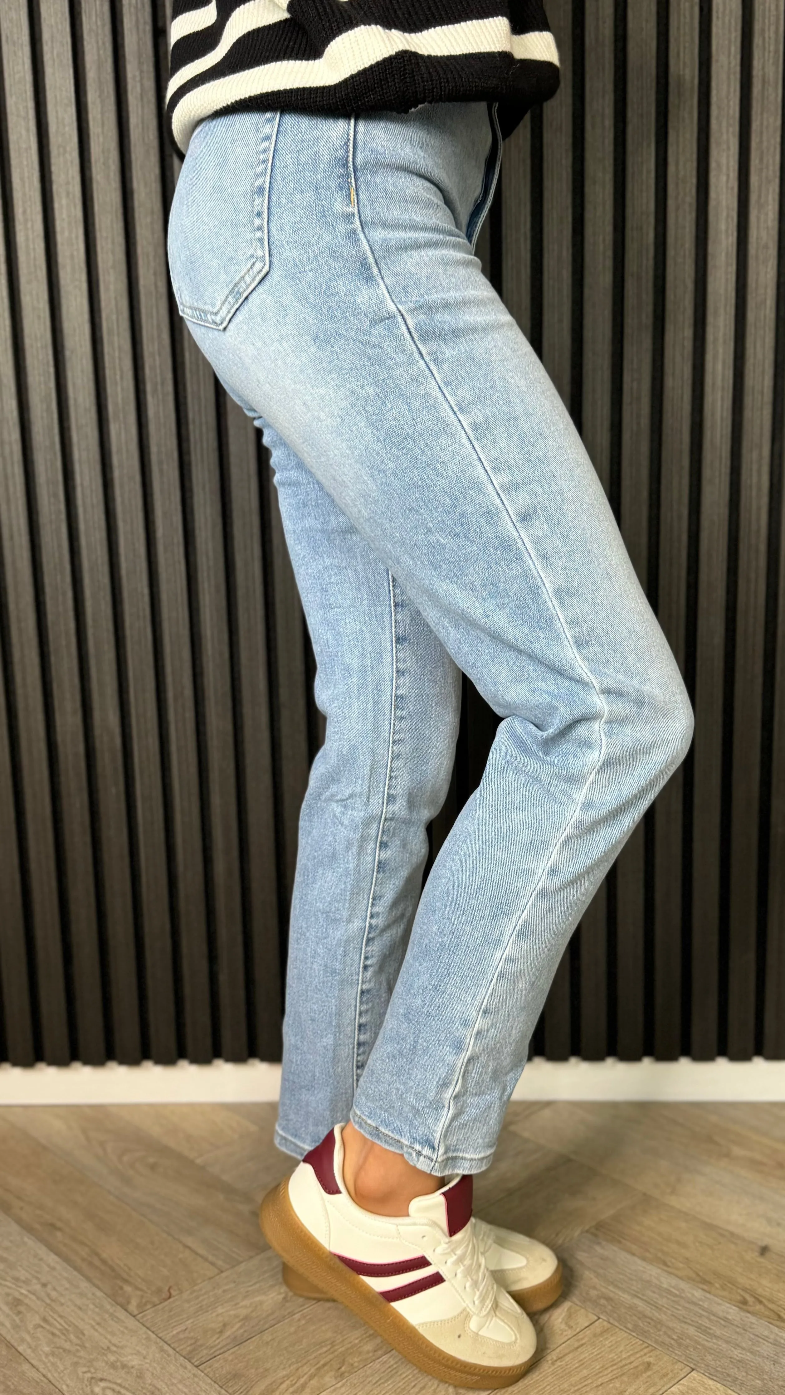 Zahara Light Blue Mom Fit Jeans