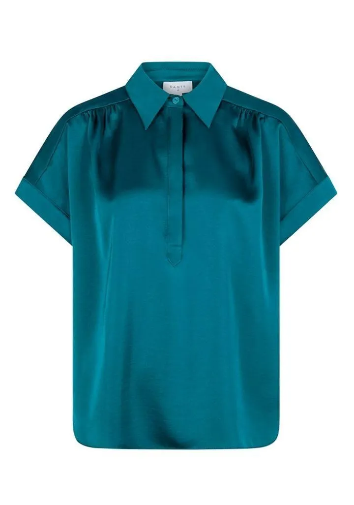 Zelena Slouchy Fit Shirt Teal